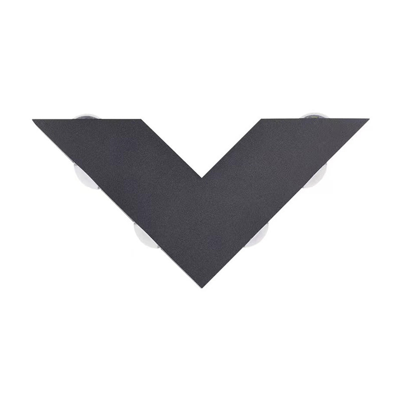 Modern Wall Sconce Waterproof Outdoor Sconce Light Fixture in Black