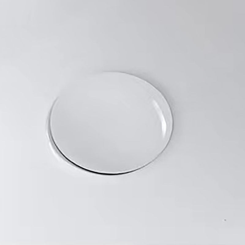 Modern Drop-in Bathroom Sink Porcelain with Overflow Basin Sink(Not Included Faucet)