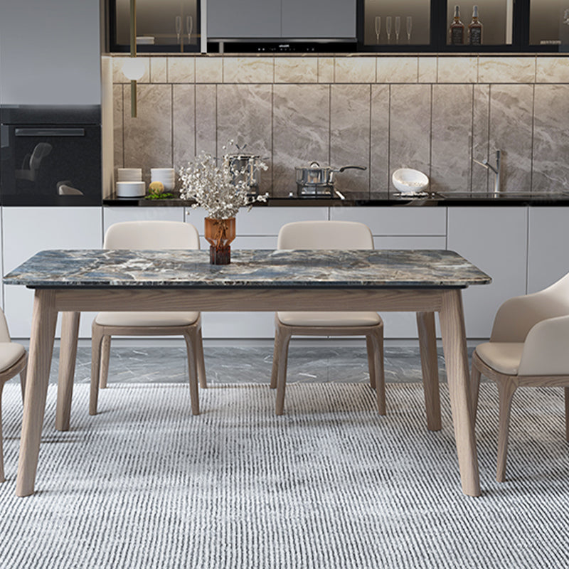 4 Legs Dining Room Table Rectangle Dinner Room Kitchen Table