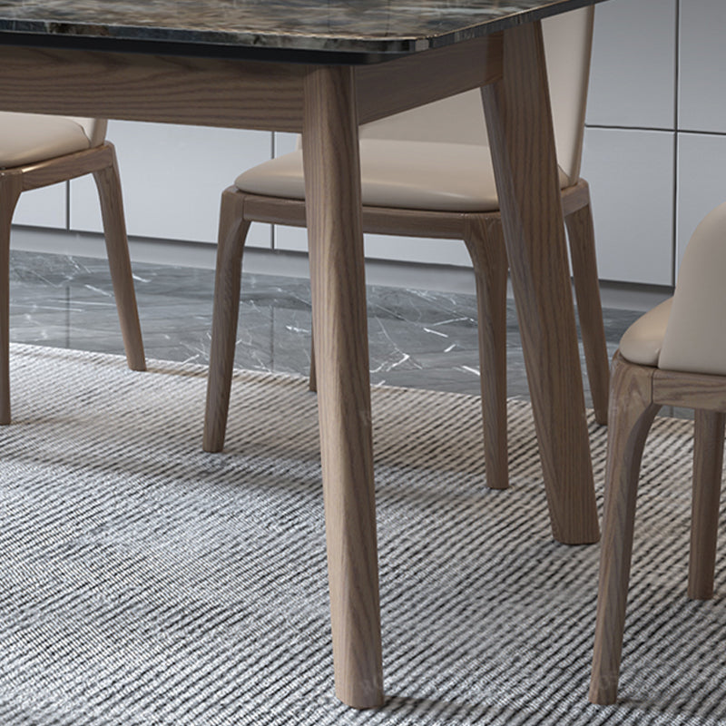 4 Legs Dining Room Table Rectangle Dinner Room Kitchen Table