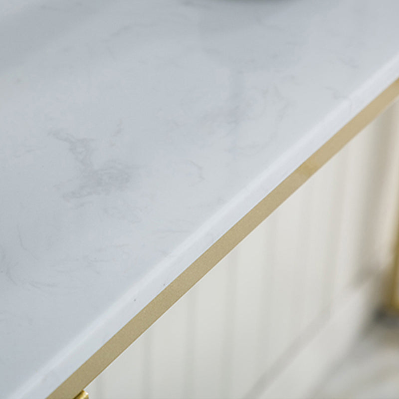 Glam Stone Rectangle Bar Table Storable Table for Milk Tea Shop