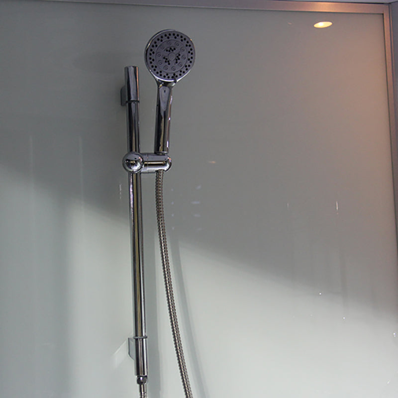 Round Double Sliding Shower Stall Full Frame Tempered Glass Shower Room