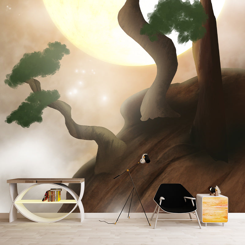 Dreamland Illustration Mural Wallpaper Environment Friendly Living Room Wall Mural