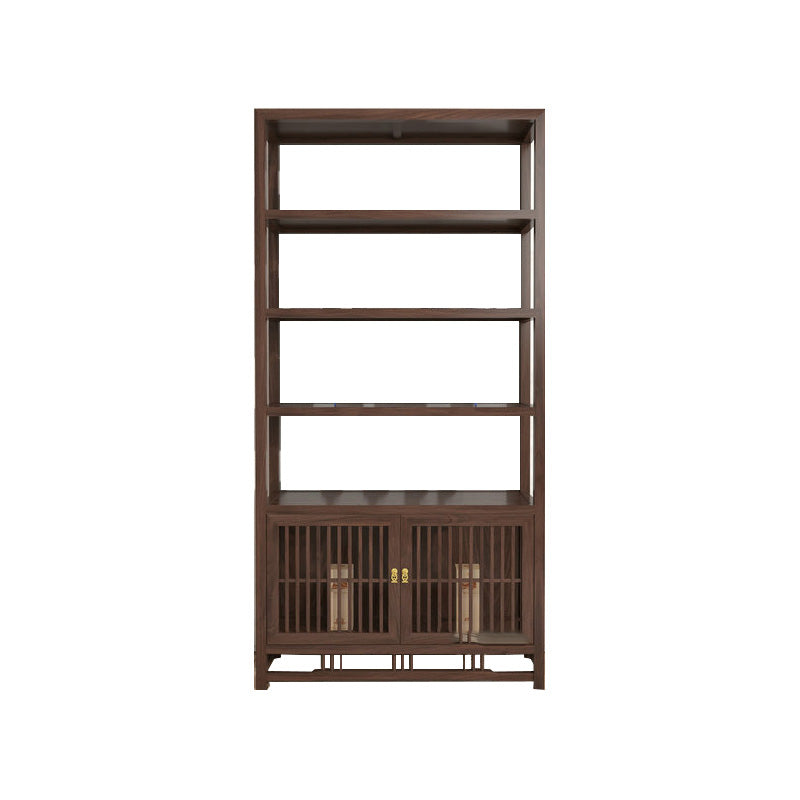 Modern Style Floor Wine Rack Wooden Frame Wine Bottle Rack for Home