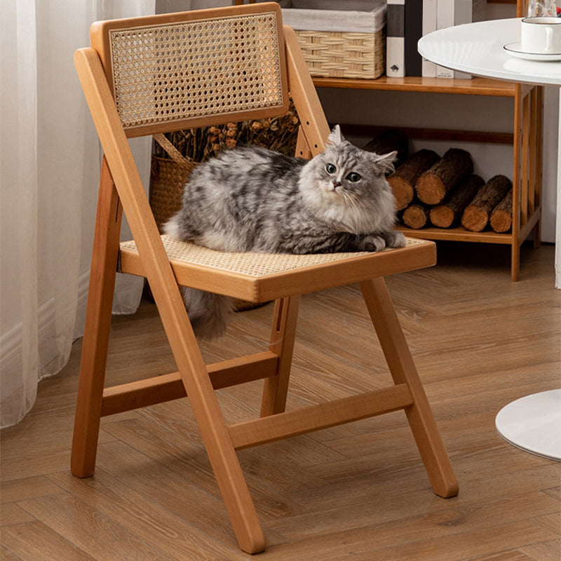 Folding Outdoors Modern Rattan Dining Chairs Patio Dining Chair