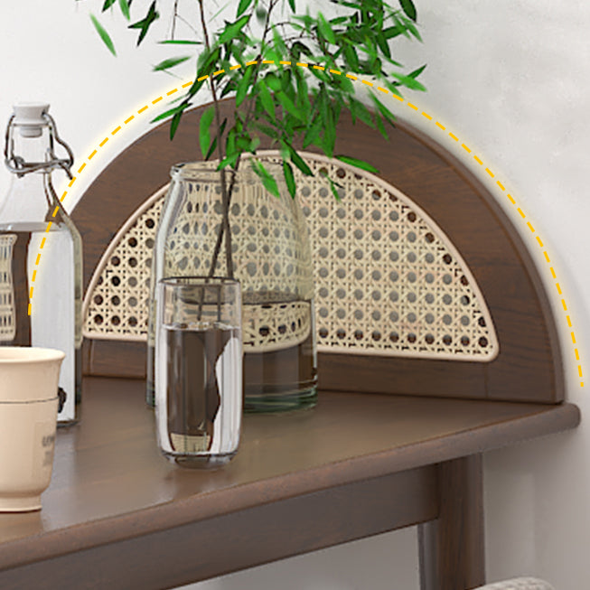 Solid Wood Bar Table Set 1/2/3 Pcs Glam Bar Table and Upholstered Stools