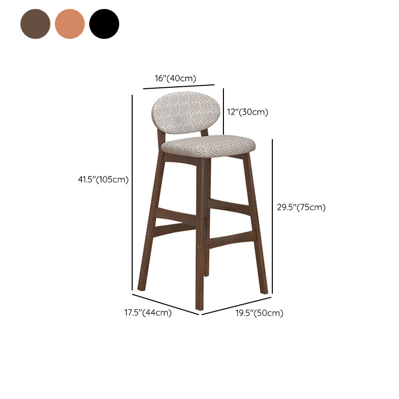 Solid Wood Bar Table Set 1/2/3 Pcs Glam Bar Table and Upholstered Stools