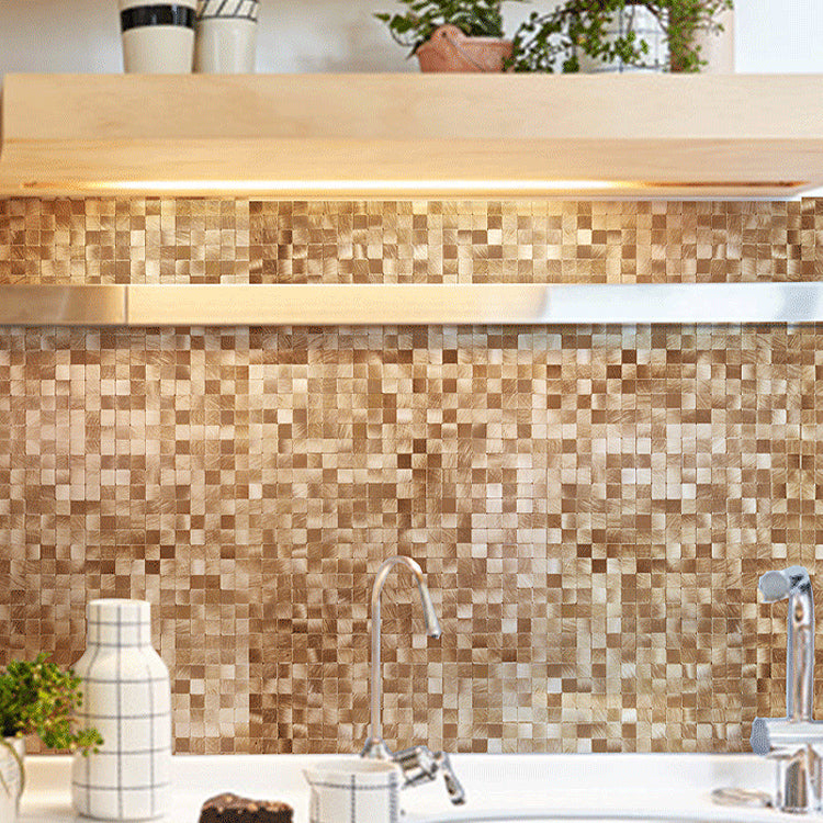 Mosaic Tile Wallpaper Contemporary Peel & Stick Mosaic Tile with Square Shape