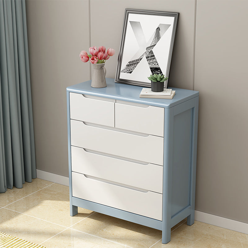 Contemporary Dresser Solid Wood Storage Chest Dresser with Drawers