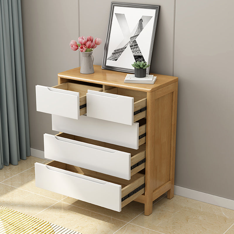 Contemporary Dresser Solid Wood Storage Chest Dresser with Drawers