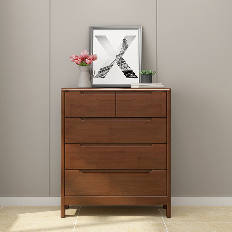 Contemporary Dresser Solid Wood Storage Chest Dresser with Drawers
