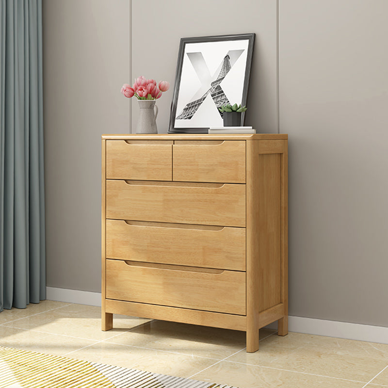 Contemporary Dresser Solid Wood Storage Chest Dresser with Drawers