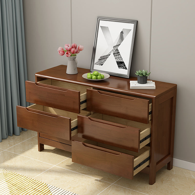 Contemporary Dresser Solid Wood Storage Chest Dresser with Drawers