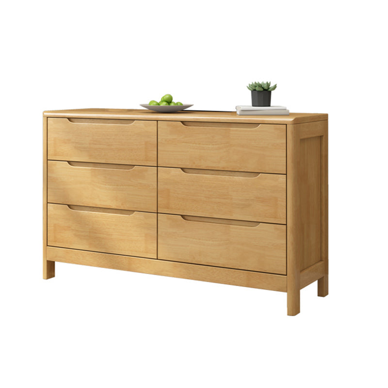 Contemporary Dresser Solid Wood Storage Chest Dresser with Drawers