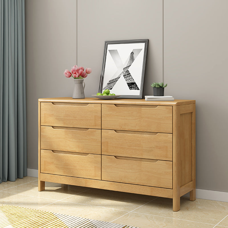 Contemporary Dresser Solid Wood Storage Chest Dresser with Drawers