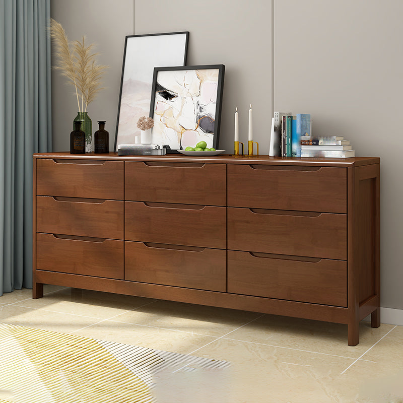 Contemporary Dresser Solid Wood Storage Chest Dresser with Drawers