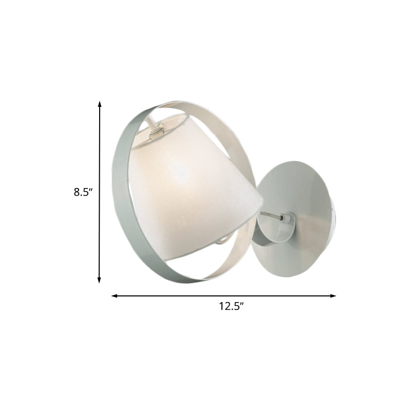 LAMPE DE CONSEUR DE BONDE SIMPLE BEAUX 1 Éclairage mural mural Bulbe en blanc avec anneau métallique