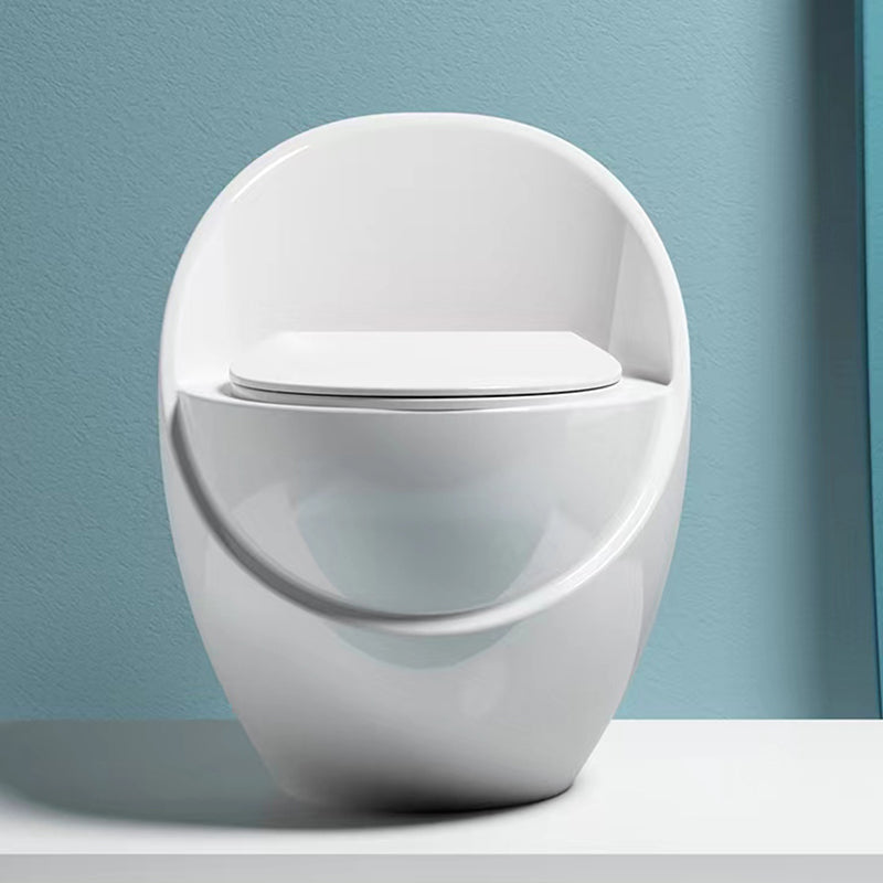 Contemporary Siphon Jet Toilet Bowl Floor Mounted Urine Toilet for Washroom