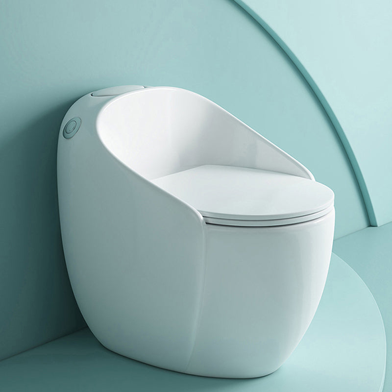 Contemporary Ceramic Toilet Bowl Floor Mount Urine Toilet with Seat for Washroom