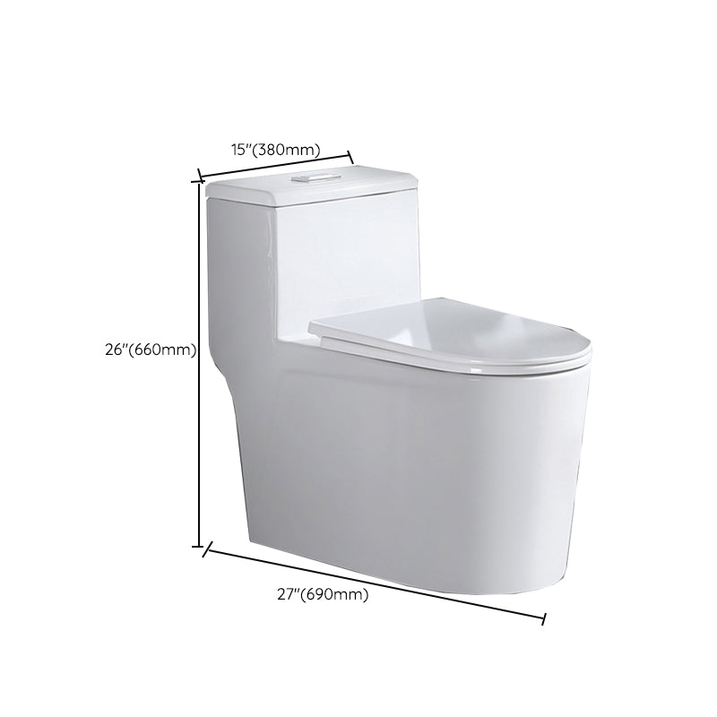 Contemporary White Ceramic Toilet Bowl Floor Mounted Urine Toilet for Washroom