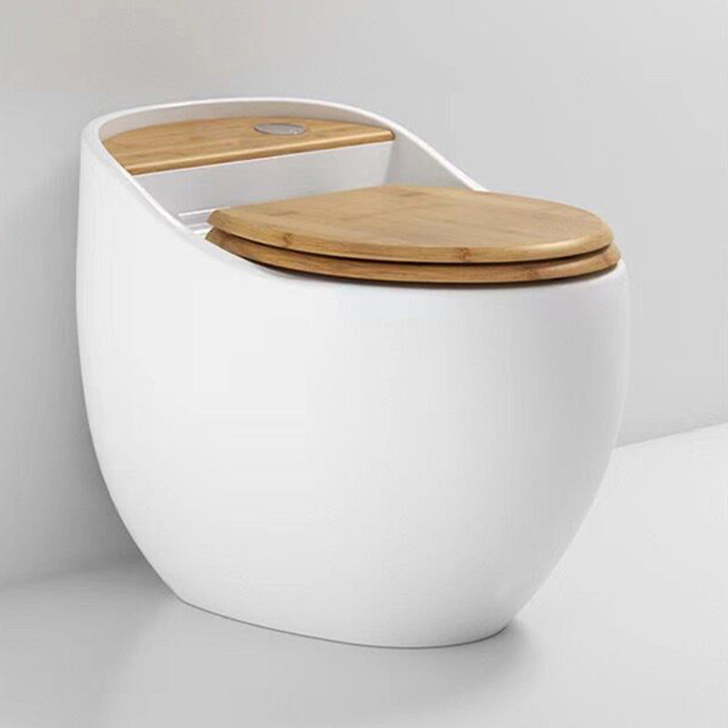 Contemporary Ceramic Toilet Floor Mount Urine Toilet with Slow Close Seat for Washroom