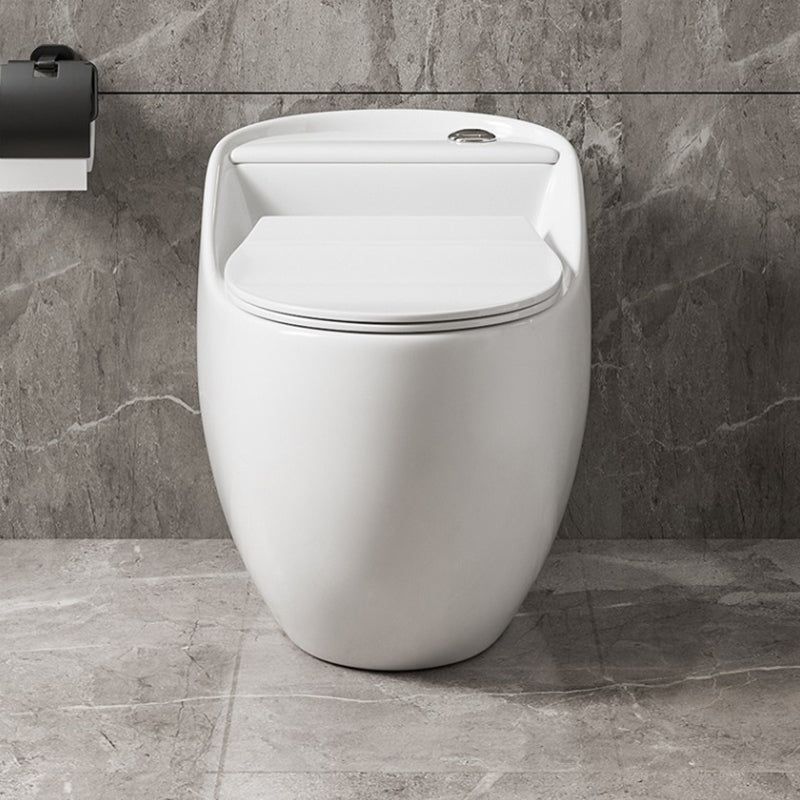 Contemporary Ceramic Toilet Floor Mount Urine Toilet with Slow Close Seat for Washroom