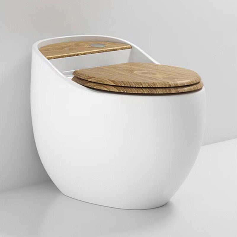 Contemporary Ceramic Toilet Floor Mount Urine Toilet with Slow Close Seat for Washroom