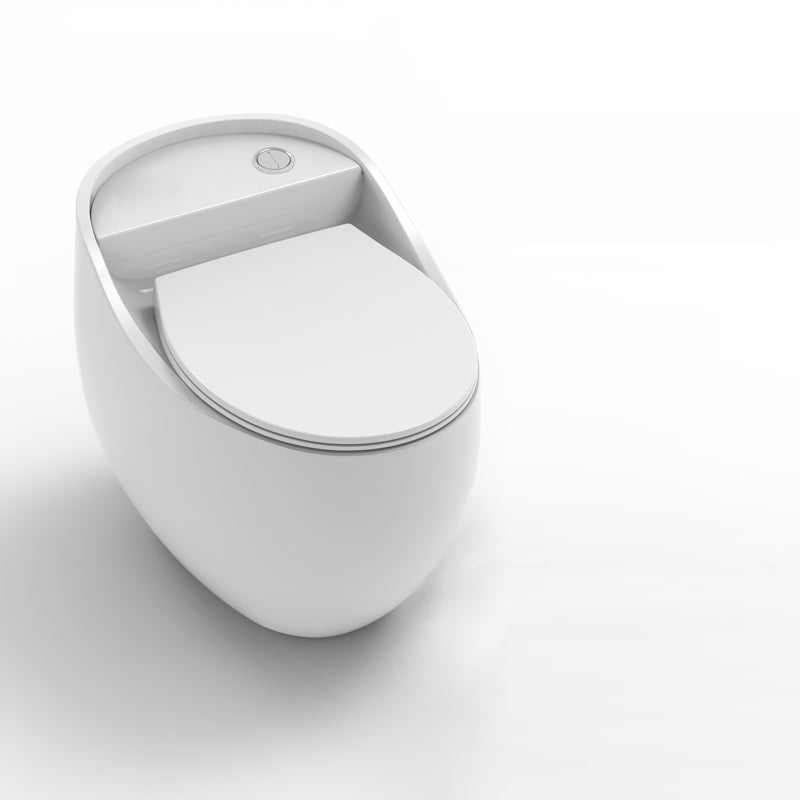 Contemporary Ceramic Toilet Floor Mount Urine Toilet with Slow Close Seat for Washroom