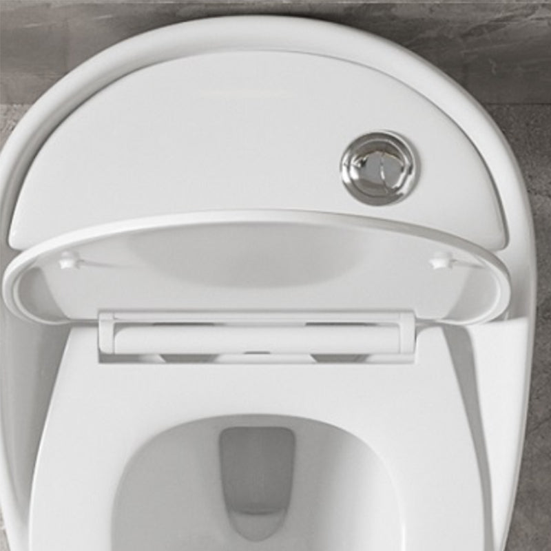Contemporary Ceramic Toilet Floor Mount Urine Toilet with Slow Close Seat for Washroom