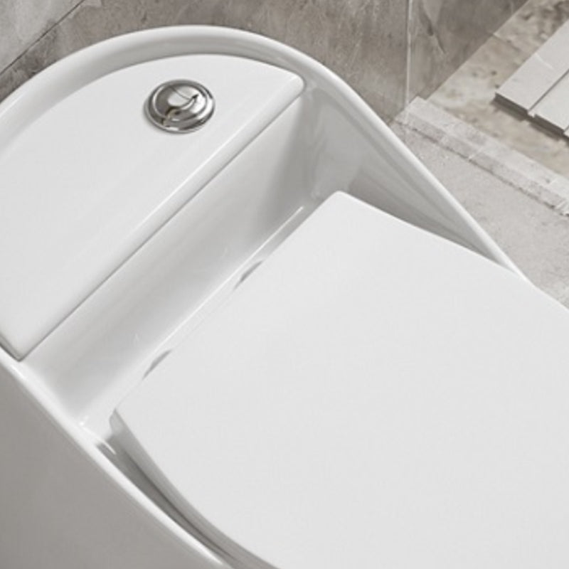 Contemporary Ceramic Toilet Floor Mount Urine Toilet with Slow Close Seat for Washroom