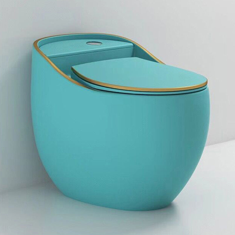 Contemporary Ceramic Toilet Floor Mount Urine Toilet with Slow Close Seat for Washroom