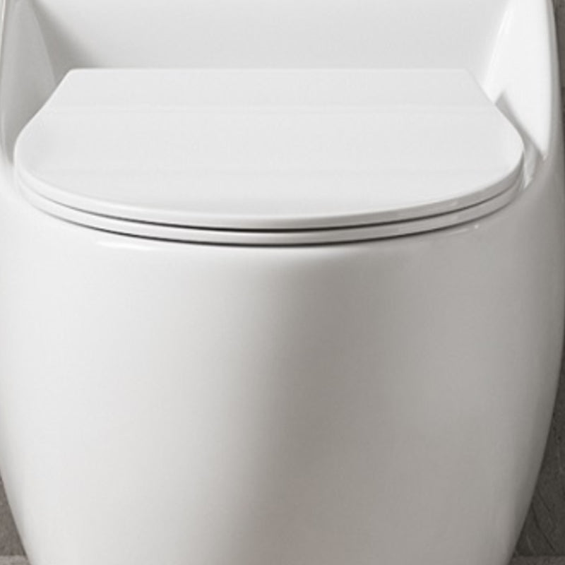 Contemporary Ceramic Toilet Floor Mount Urine Toilet with Slow Close Seat for Washroom
