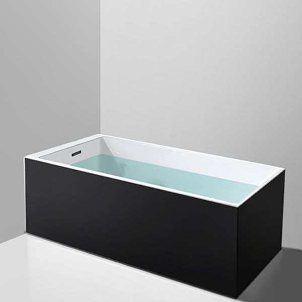 Back to Wall Antique Finish Bath Soaking Rectangular Modern Bath Tub