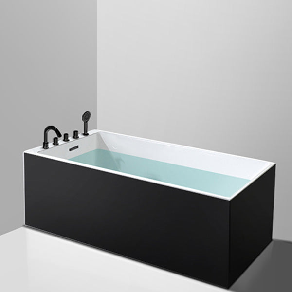 Back to Wall Antique Finish Bath Soaking Rectangular Modern Bath Tub