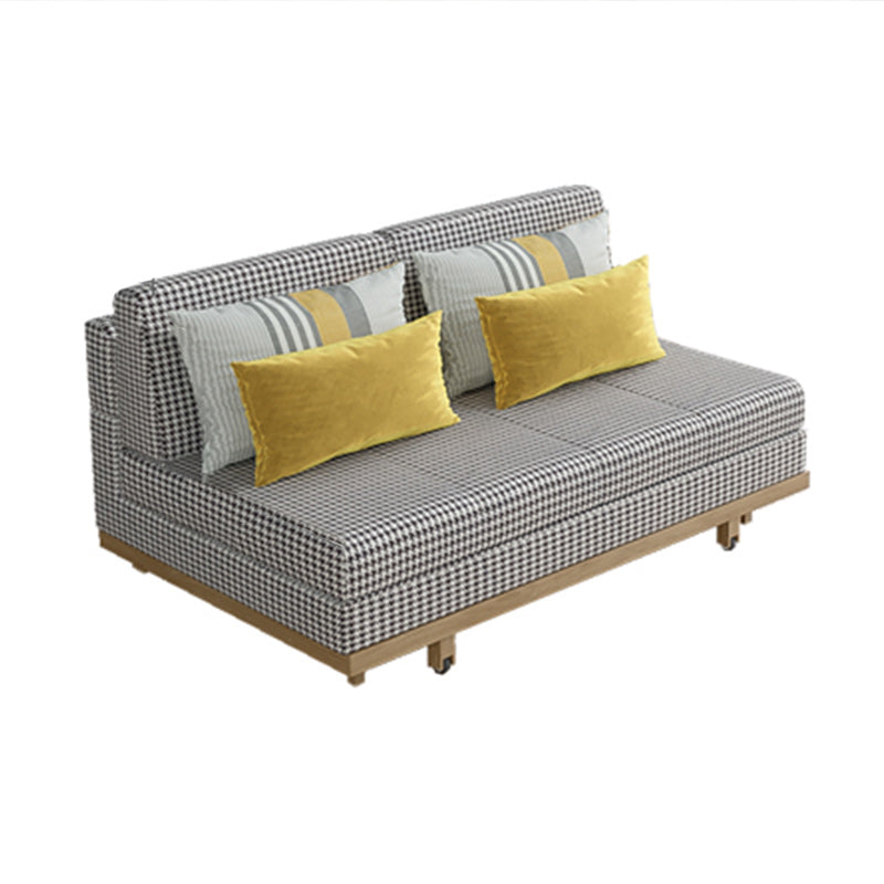 Contemporary Armless Futon Sleeper Sofa Gray Futon Sleeper Sofa Bed