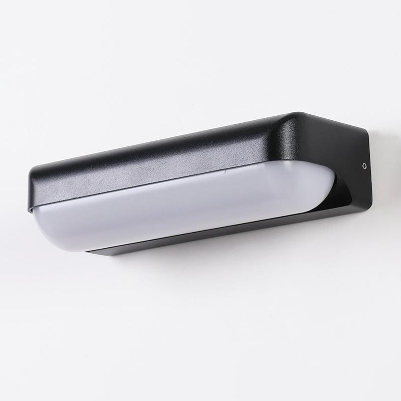 Simple Wall Sconce Waterproof Outdoor Sconce Light Fixture in Black