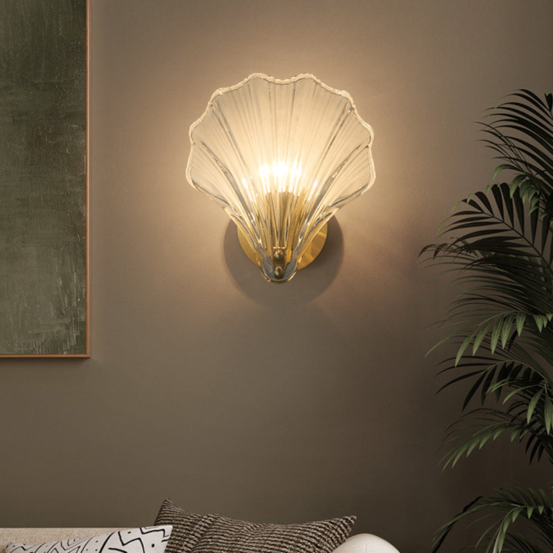 Creative Wall Light Fixture Nordic Wall Light Sconce with Glass Shade for Bedroom