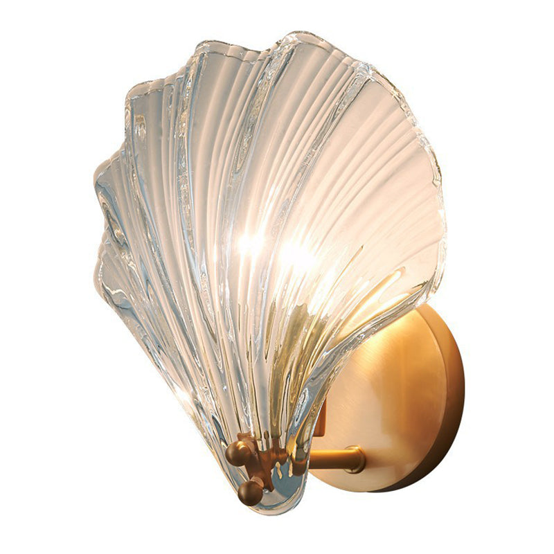 Creative Wall Light Fixture Nordic Wall Light Sconce with Glass Shade for Bedroom
