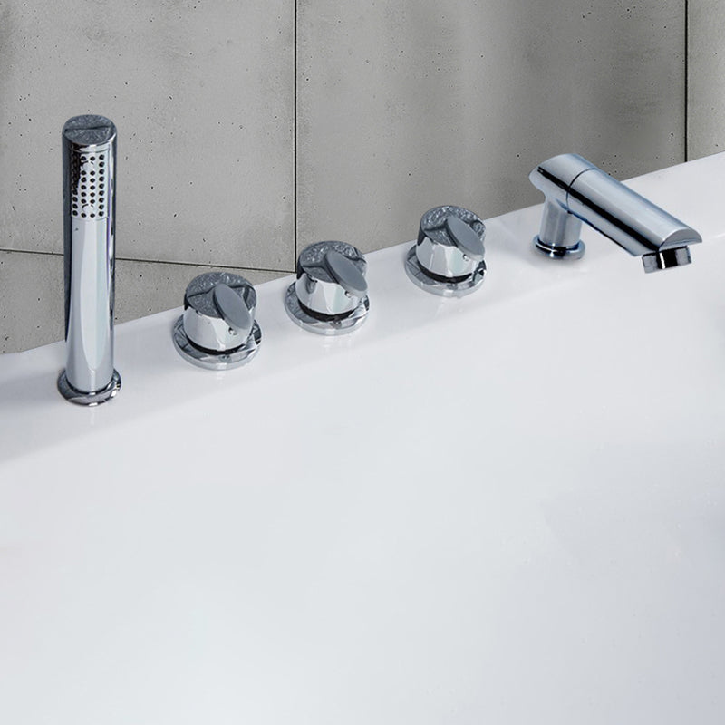 Contemporary Style Bathroom Faucet Metal Deck Mounted Bathroom Faucet