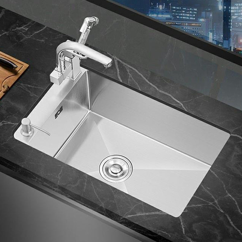 Modern Style Kitchen Sink Stainless Steel Soundproof Kitchen Sink with Basket Strainer