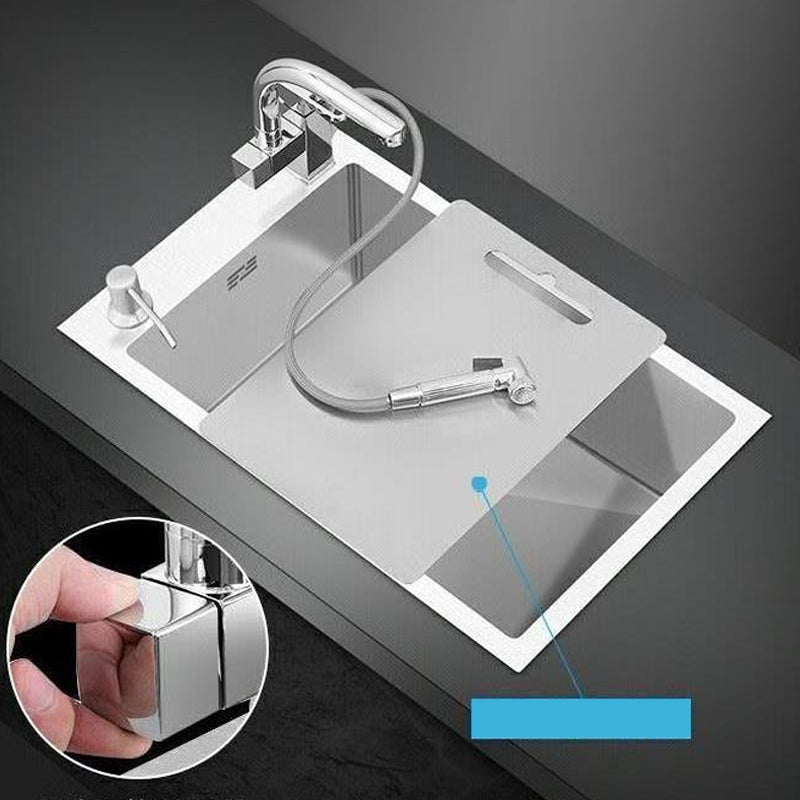 Modern Style Kitchen Sink Stainless Steel Soundproof Kitchen Sink with Basket Strainer