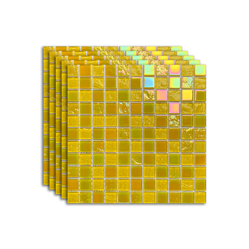 Glass Mosaic Tile Contemporary Floor and Wall Tile with Square Shape