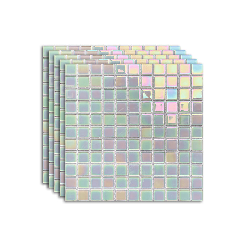 Glass Mosaic Tile Contemporary Floor and Wall Tile with Square Shape