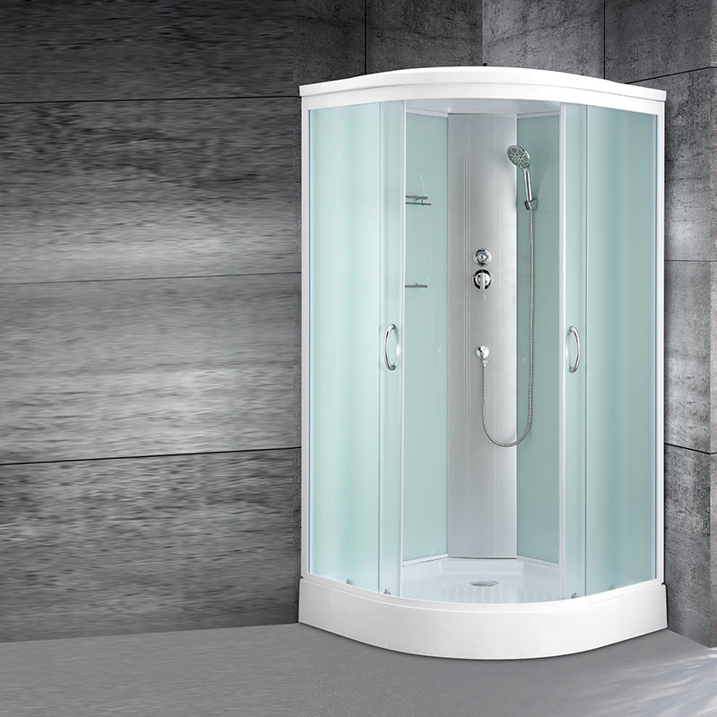 Round Shower Enclosure Full Frame Double Sliding Door Shower Room