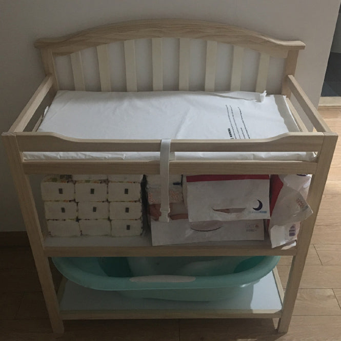 Shelf Baby Changing Table with Storage Arch Top Changing Table