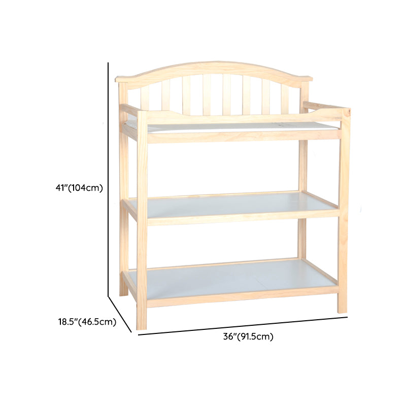 Shelf Baby Changing Table with Storage Arch Top Changing Table