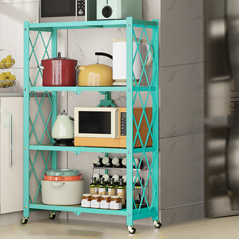 Contemporary Etagere Bookcase  Black Shelf Steel Freestanding Open Back Shelf