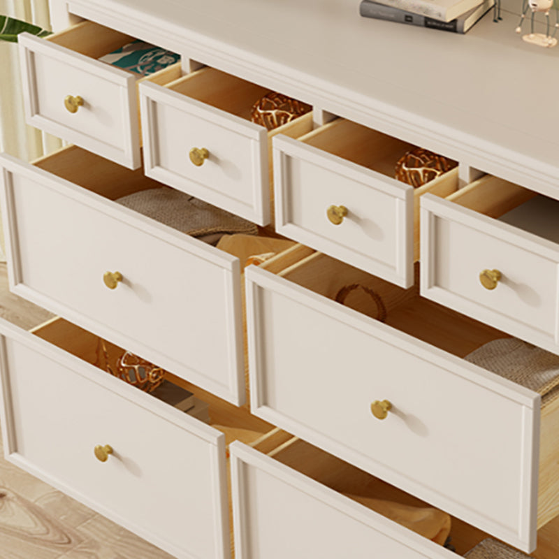 Wooden Dresser Classic Glam Storage Chest Dresser for Bedroom