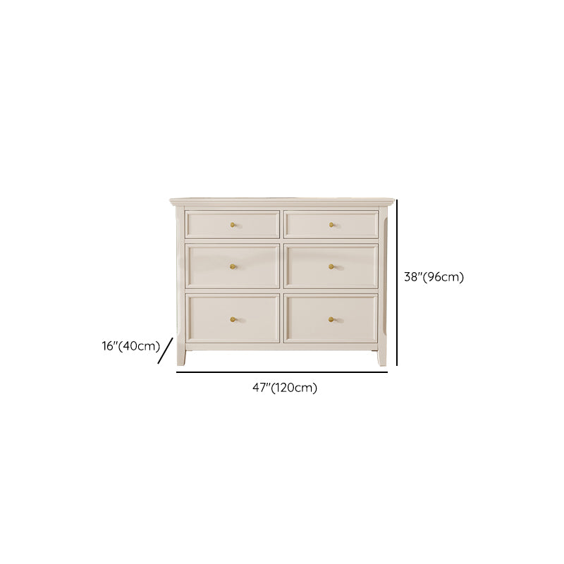 Wooden Dresser Classic Glam Storage Chest Dresser for Bedroom