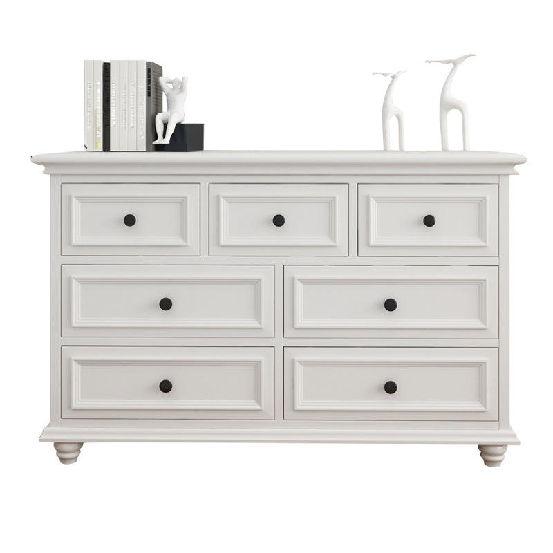 Contemporary Horizontal Double Dresser Birch Wood Storage Dresser for Room